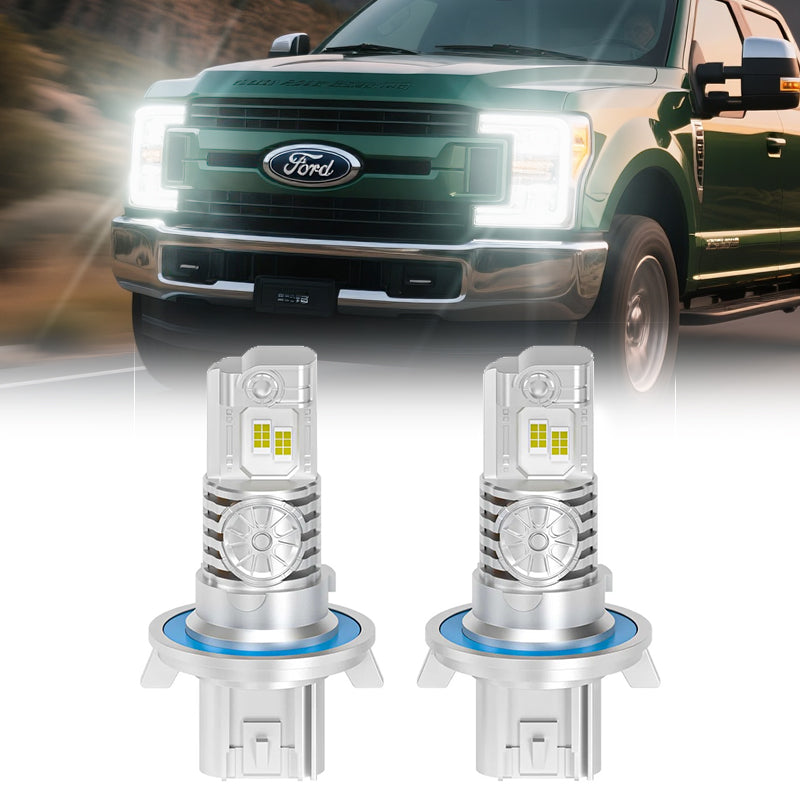 2011-2019 Ford F-250 H13 LED Headlight Bulbs – DOT-Compliant, 600% Brighter Than Halogen (Plug-and-Play Upgrade)