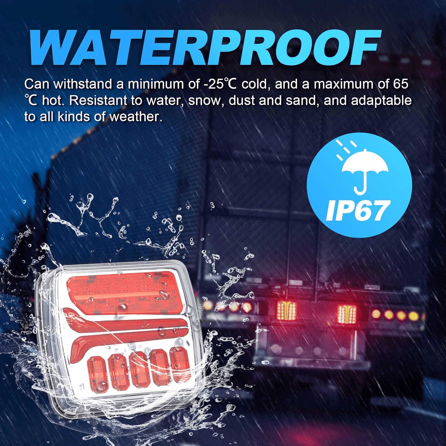 Portable Magnetic LED Trailer Lights Kit – Wireless & Rechargeable