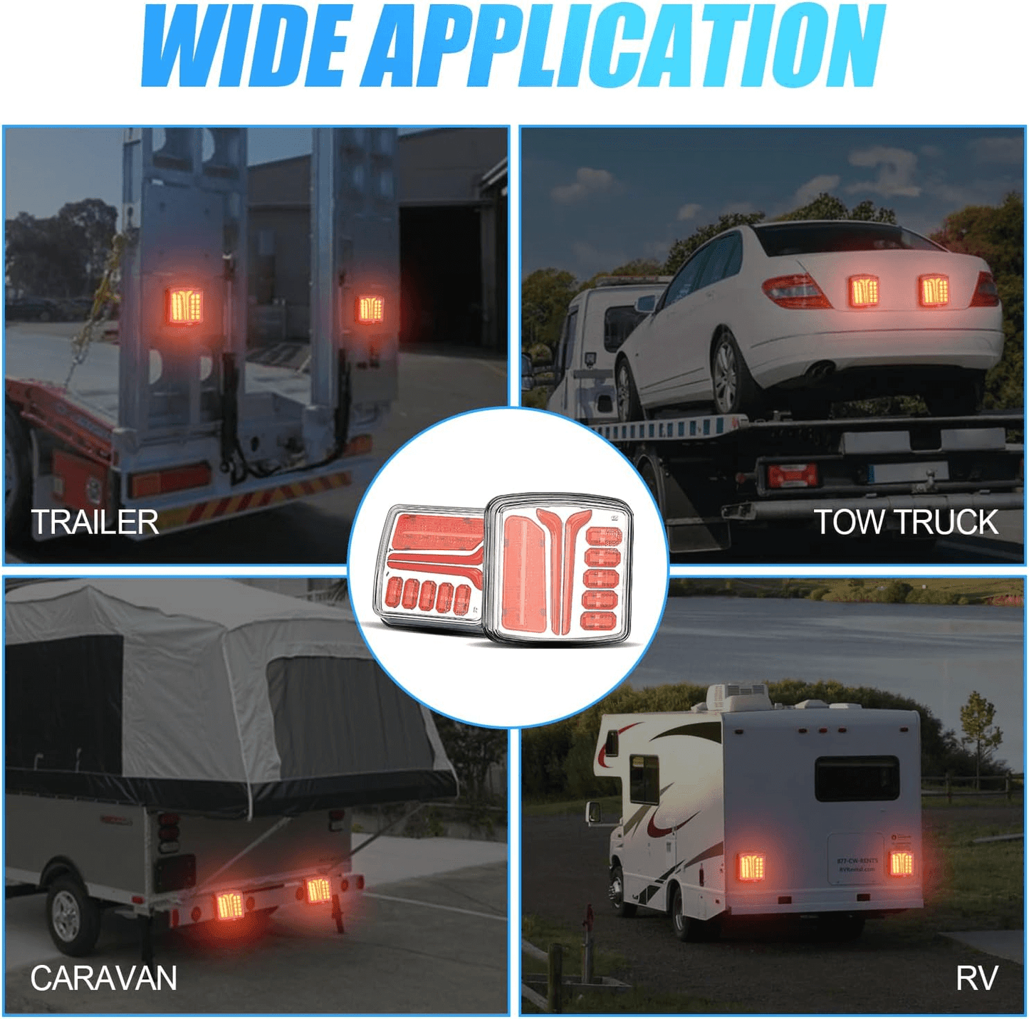 Portable Magnetic LED Trailer Lights Kit – Wireless & Rechargeable