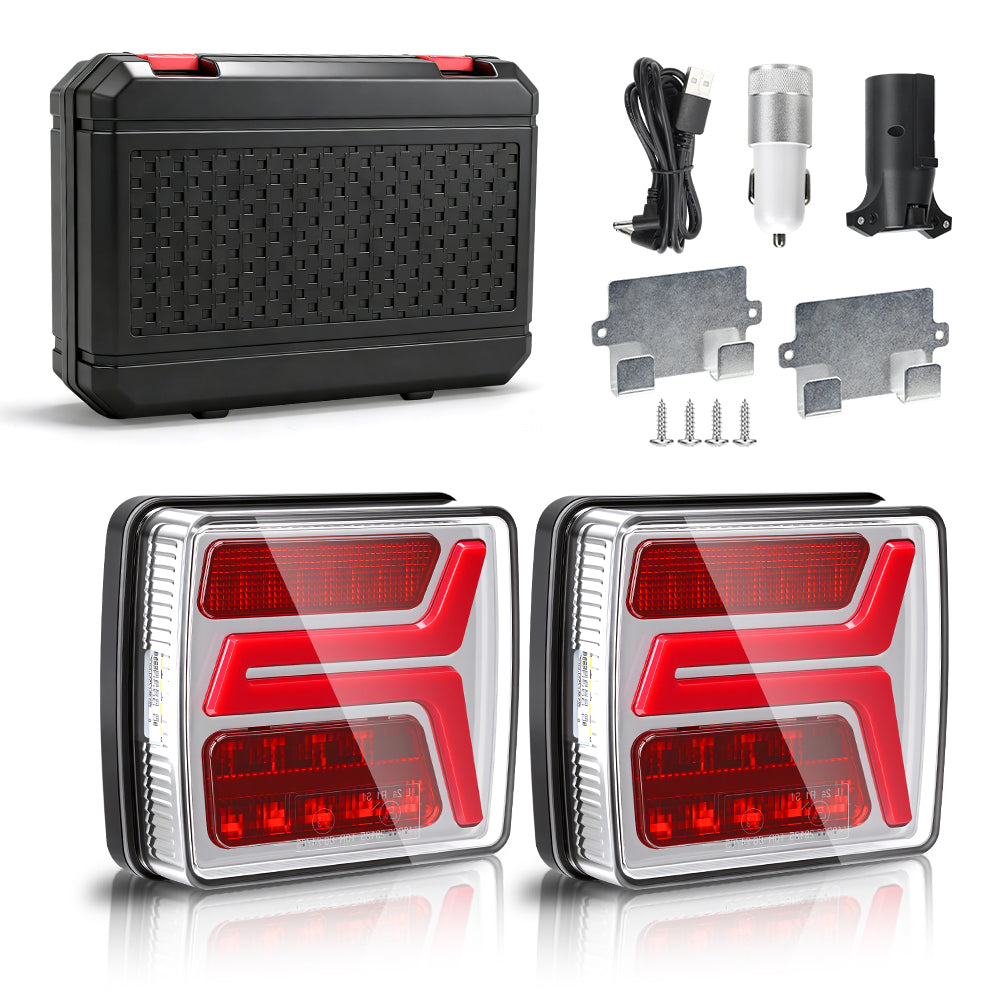 Portable Magnetic LED Trailer Lights Kit – Wireless & Rechargeable