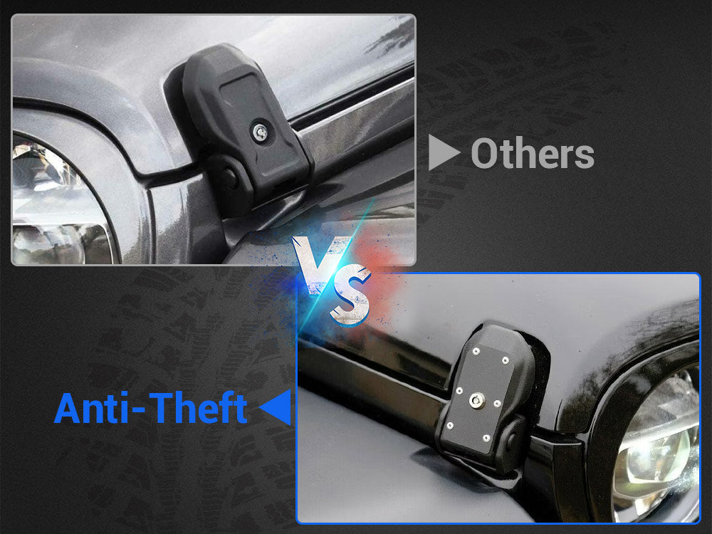 premium ABS material jeep hood latch kit