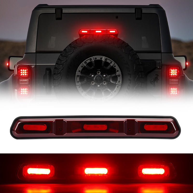 High Mount 3rd Bronco LED Brake Light Compatible for 2021-2025 Ford Bronco