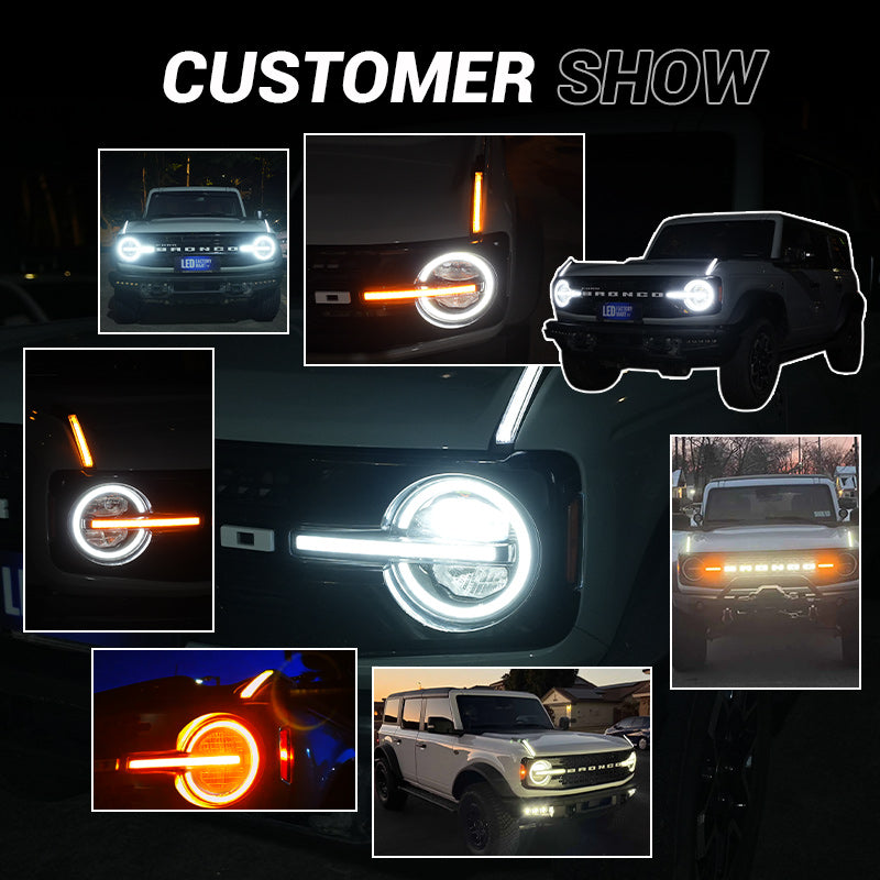 Ford Bronco Headlight & Trail Marker Light Combo