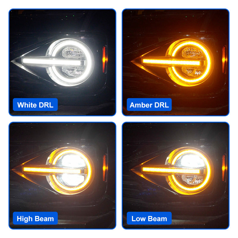 Bronco Raptor-style headlights function