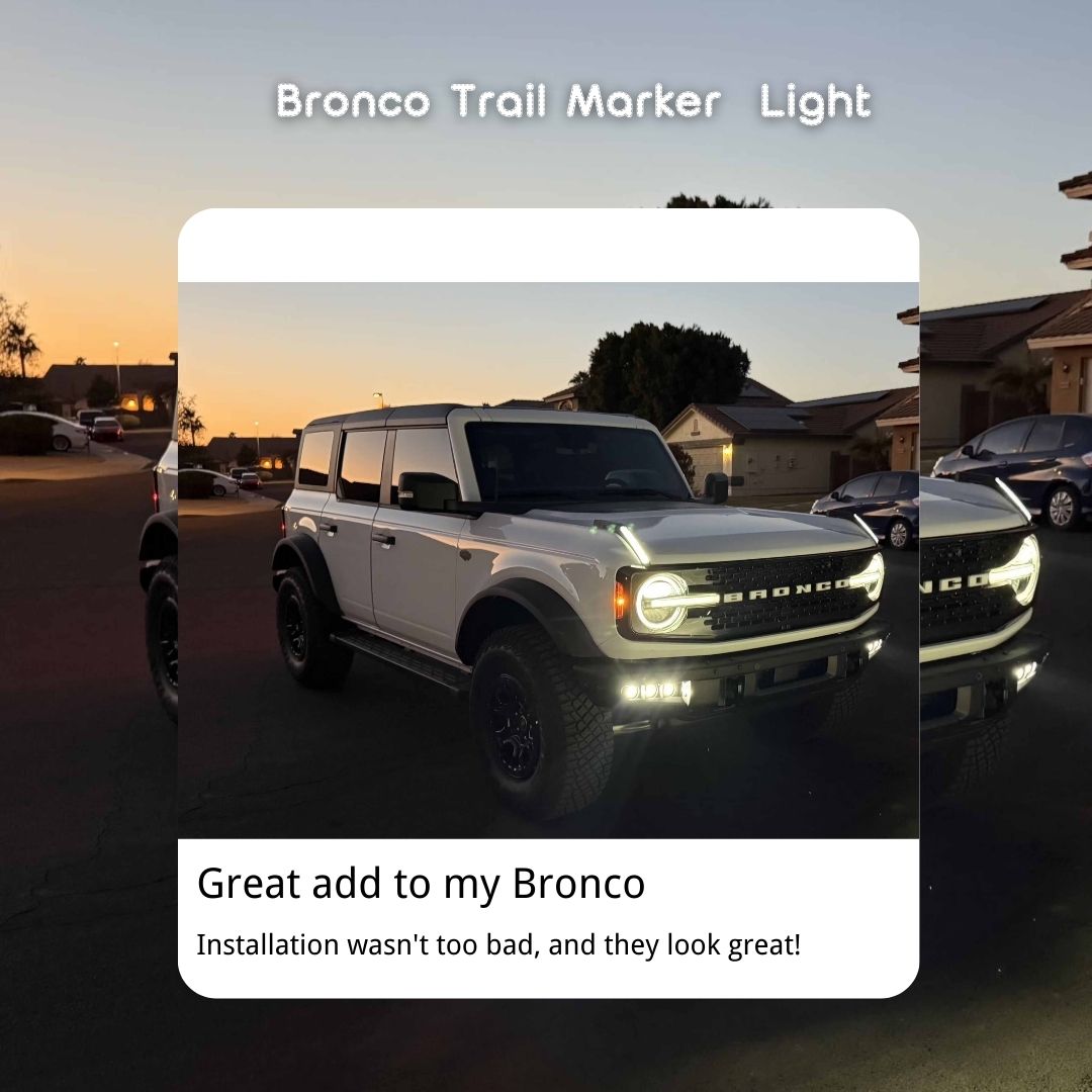 Ford Bronco Fog Light, Trail Marker Light, Grille Light Kits