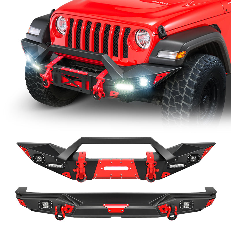 Front Bumper and Rear Bumper for Jeep Wrangler