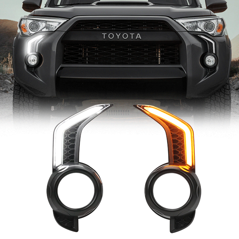 toyota 4runner fang lights with amber and whtite color