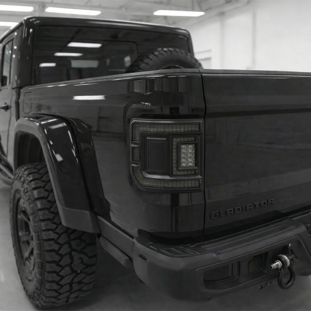 Smoked Flush Mount LED Tail Lights for Jeep Gladiator JT 2020–2026