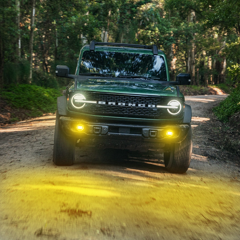 Bronco fog lights amber color