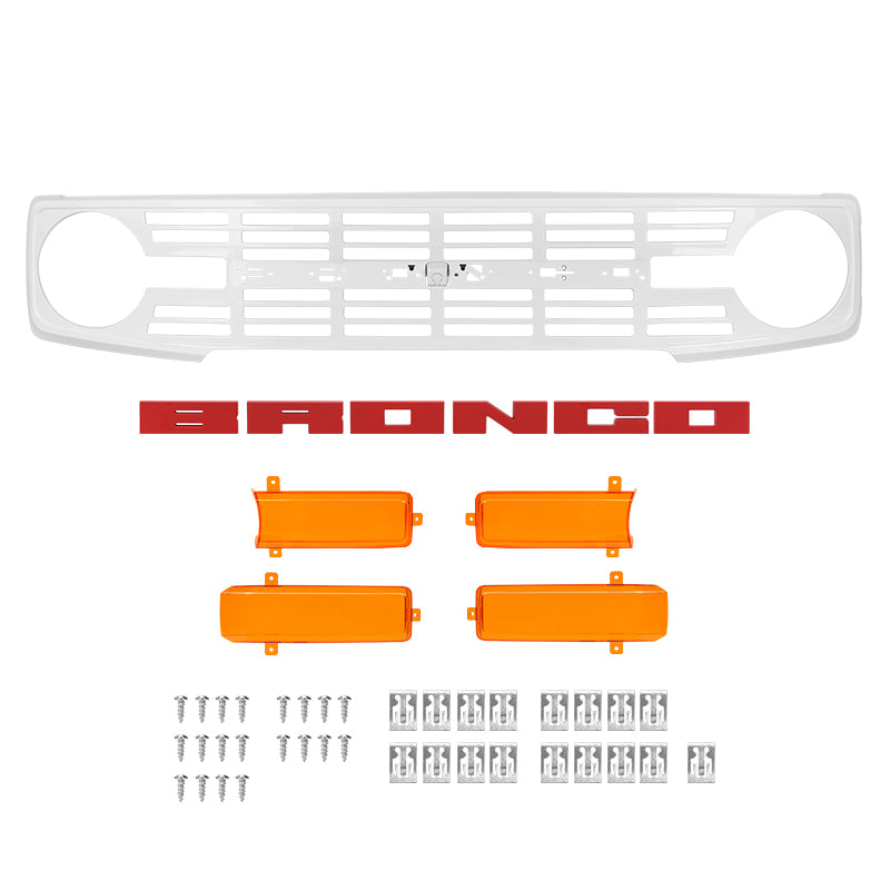 Bronco Front Grill Items