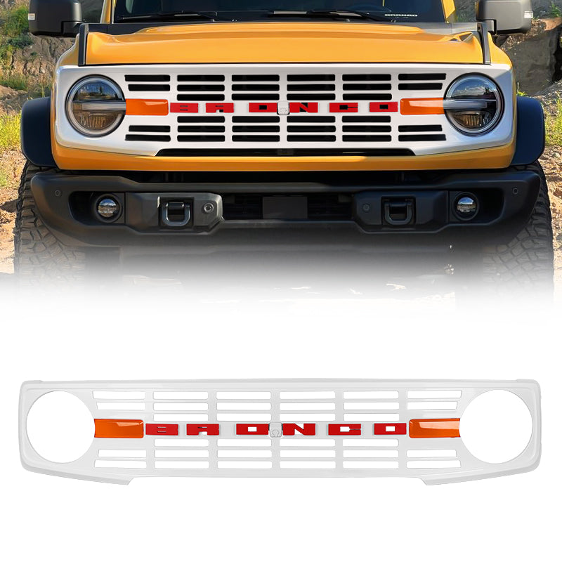 Yellow Color Bronco Front Grill