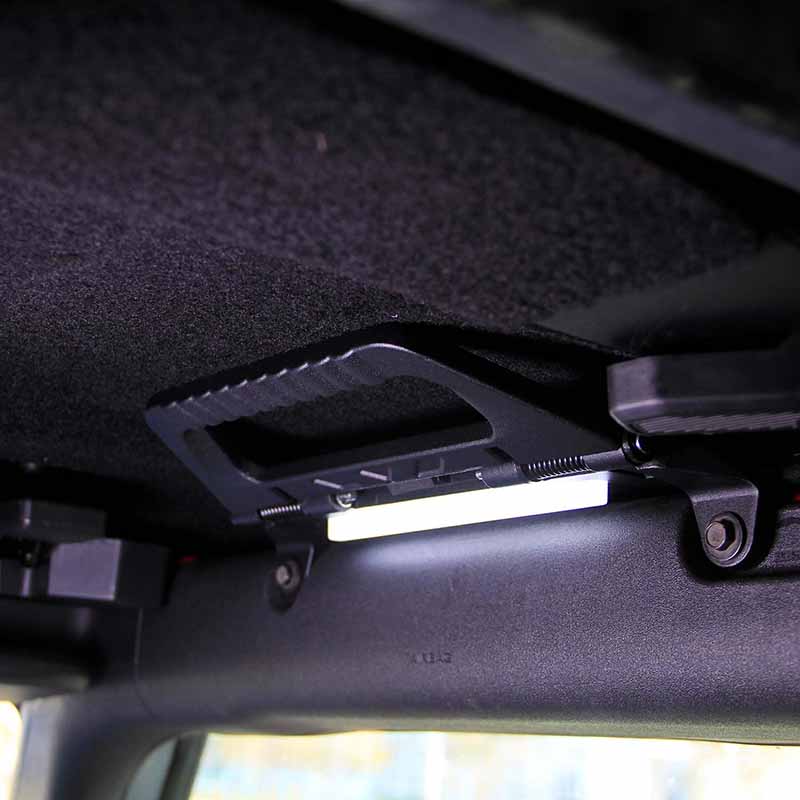 Aluminum Alloy Interior Car Grab Handles with Lights for 2021+ Ford Bronco
