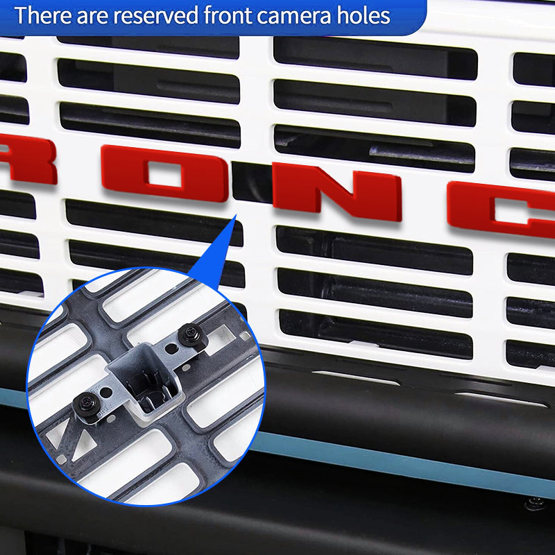 Ford Bronco Grill with Camera Hole