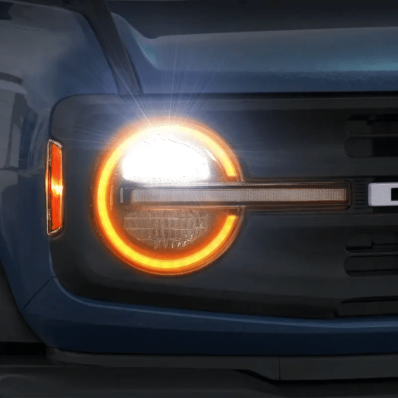 Bronco Raptor headlights turn signal function