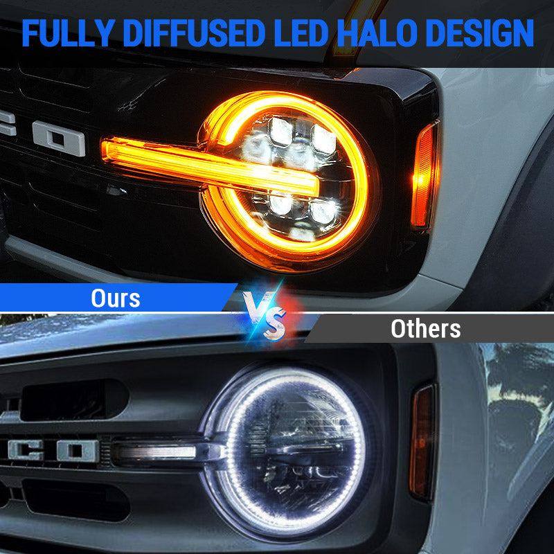 Ford Bronco headlights