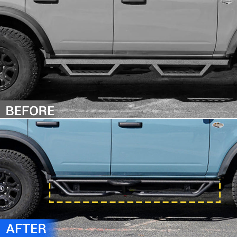 Dual Step Running Boards for Ford Bronco 2021-2026