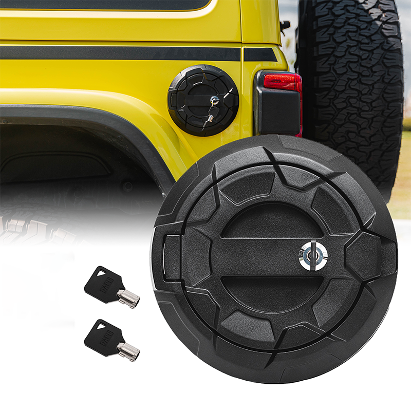 Gas Cap Cover With Key Latch for 2018-Later Jeep Wrangler JL