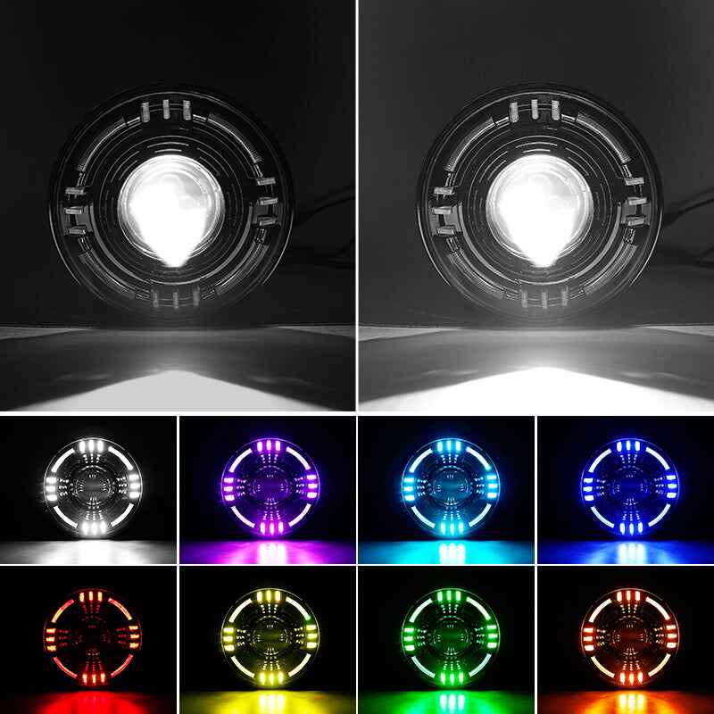 Demon eye jeep headlights