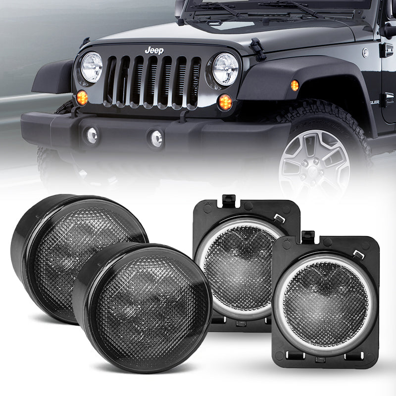 Black Jeep JK turn signal