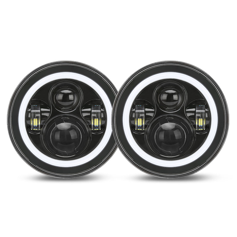 2 pcs jeep Wrangler halo headlights
