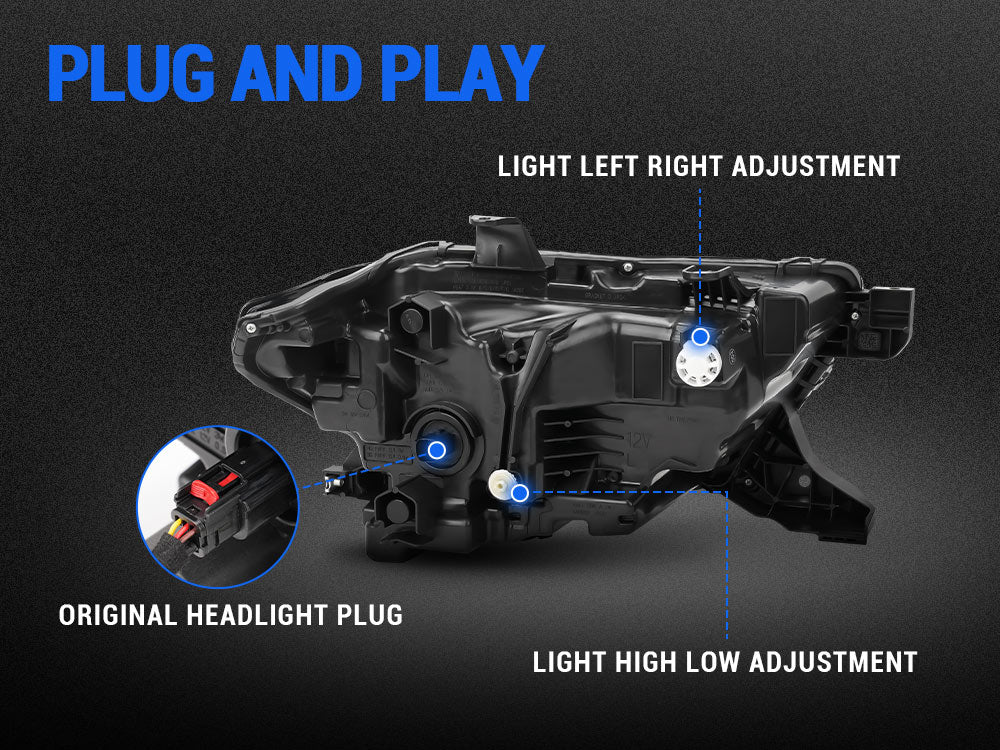 Plug and Play 2016-2023 Toyota Tacoma LED Projection Headlights