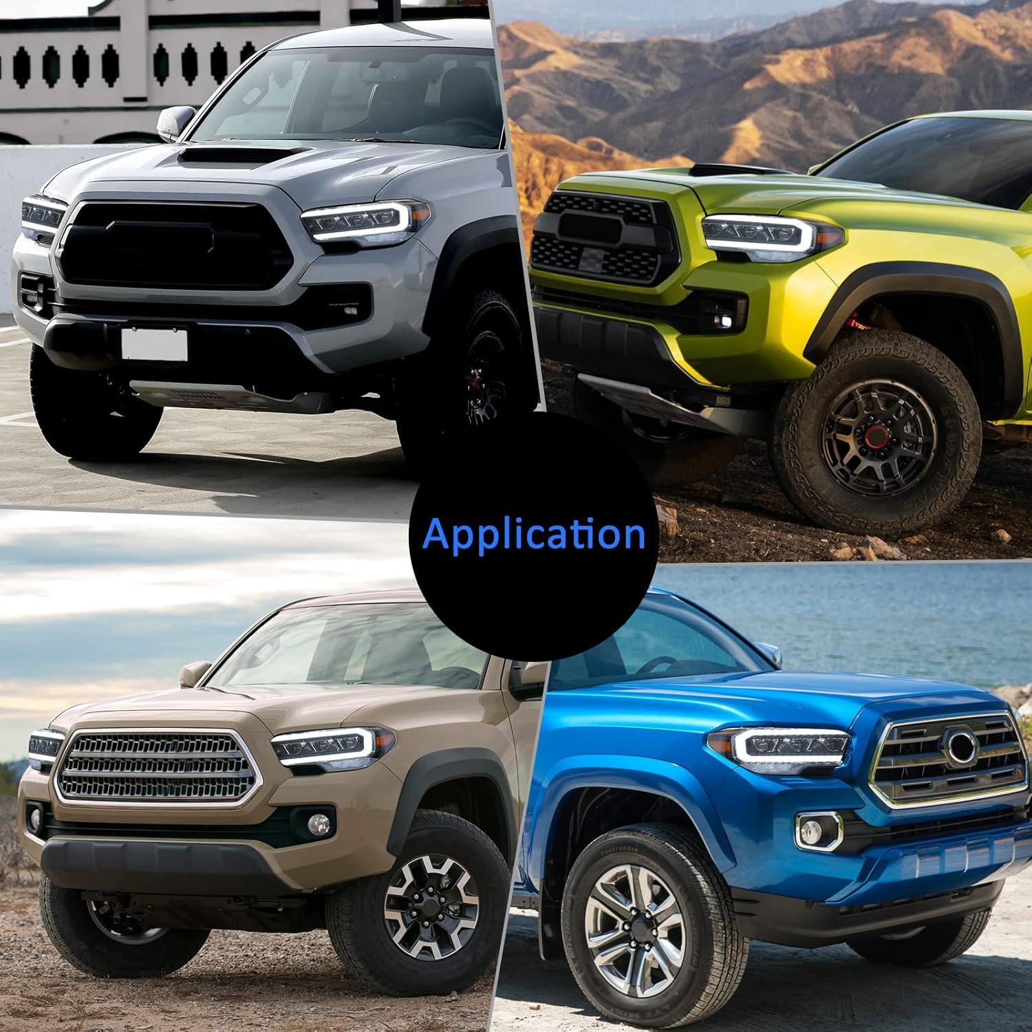 2016-2023 Toyota Tacoma LED Projection Headlights Installed on Vehicles