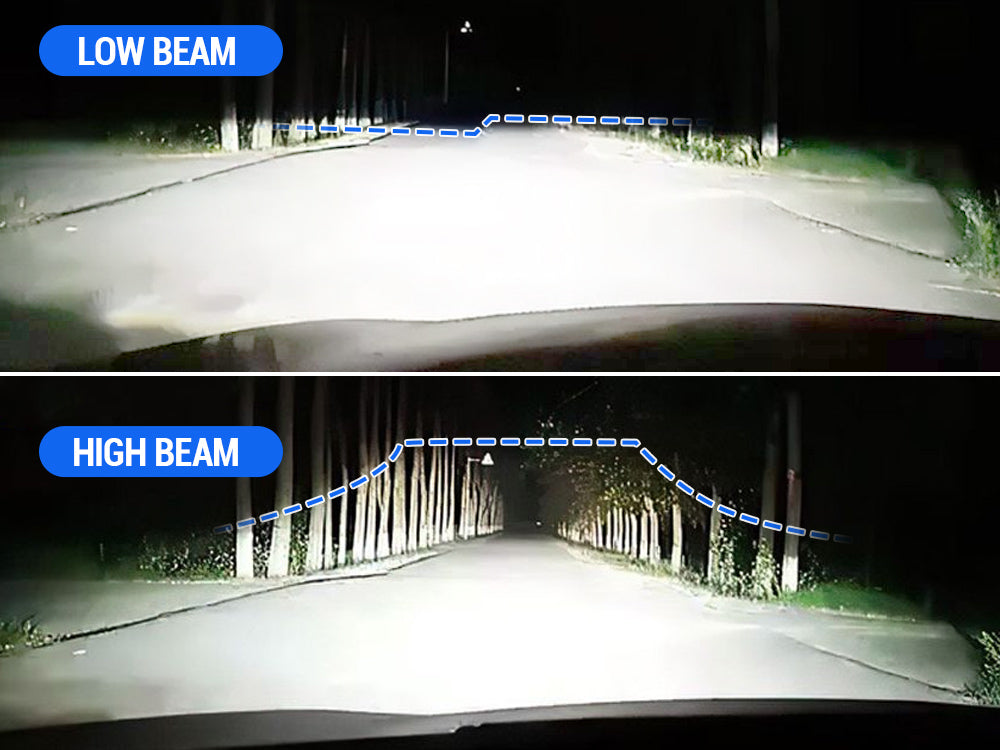 Clear Z-shaped Low Beam for 2016-2023 Toyota Tacoma LED Projector Headlights with DRL Turn Signals
