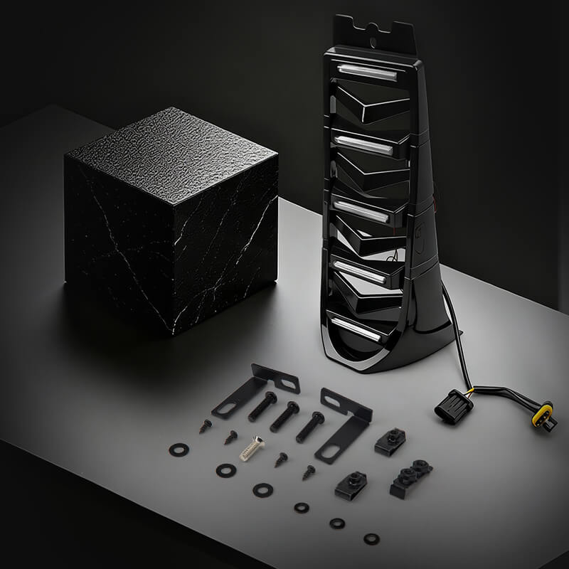 Harley Chin Spoiler Radiator Guard with LED Lighting for cooling and style 2018-2022