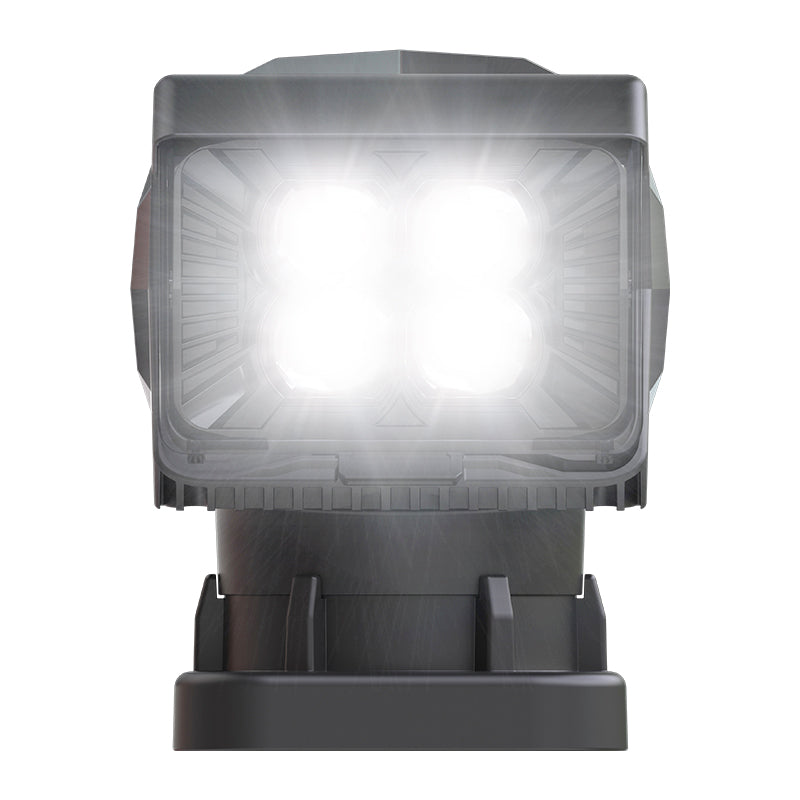 Close-up view of the LED remote search spot light
