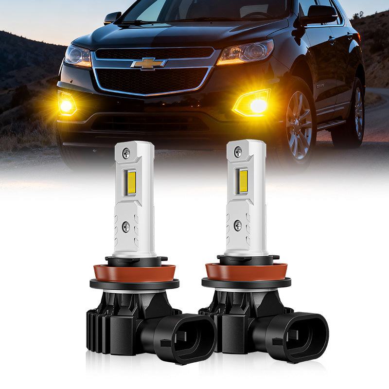 Fit For 2010-2015 Chevrolet Equinox H11 9005 LED Headlight Bulbs & H8 Fog Light Bulbs