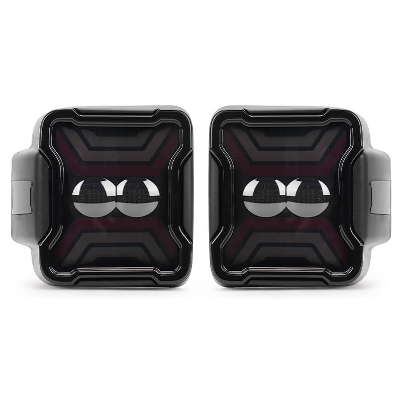 Smoked LED Tail Lights for Jeep Wrangler JL JLU with High Visibility and Waterproof Design