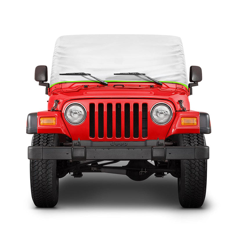 Weatherproof 210D Oxford Cloth Full Door Cab Cover for 1997-2006 Jeep Wrangle TJ 2 Door