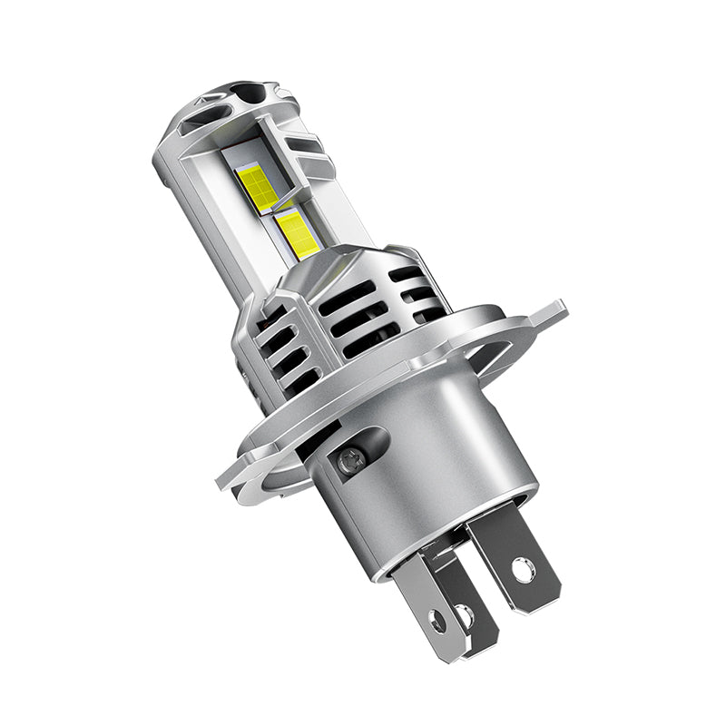 Angled view of H4 9003 LED Projector Headlight Bulb highlighting compact design and dual beam function for 1996-2002 Toyota 4Runner.