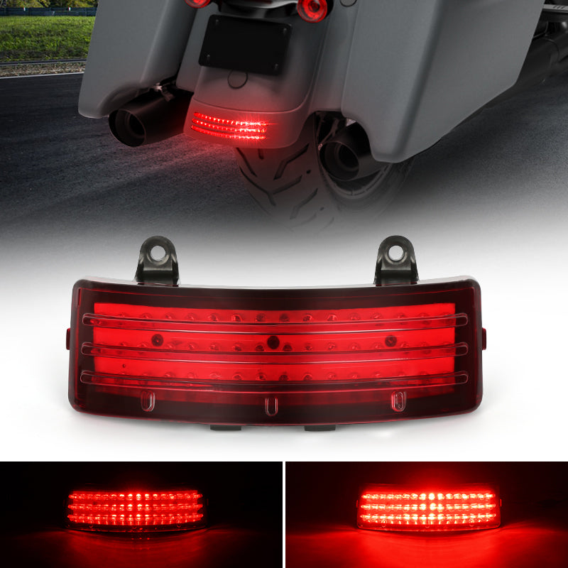 Tri-Bar LED Rear Fender Tip Tail Light For 2014-2019 Harley Touring Models