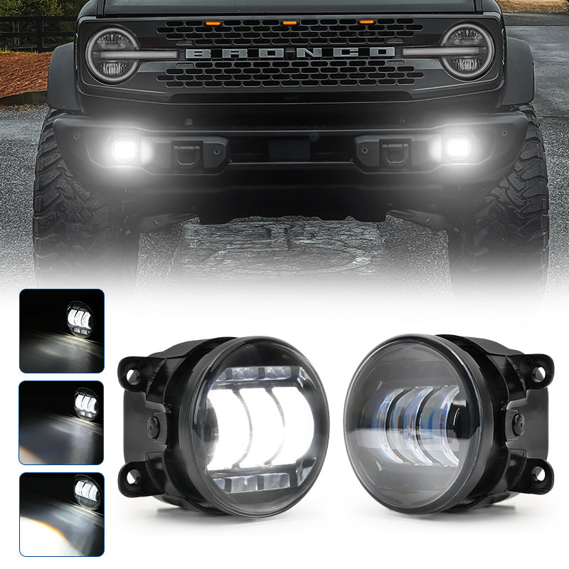 2024 Bronco fog lights white color