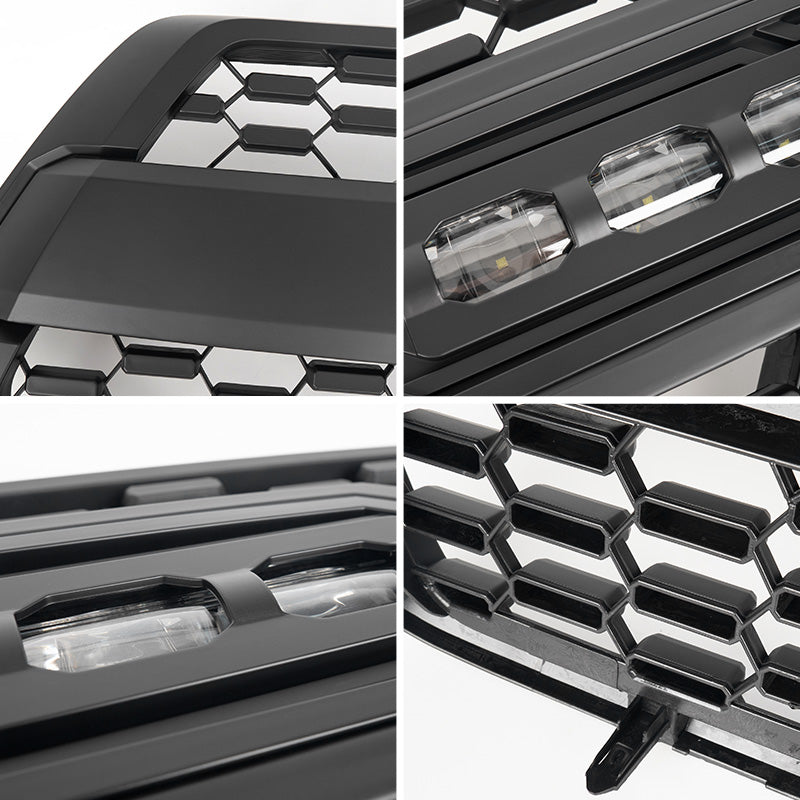 TRD Pro Style Front Grill Replacement with LED Off-Road Lights for 2016-2023 Toyota Tacoma