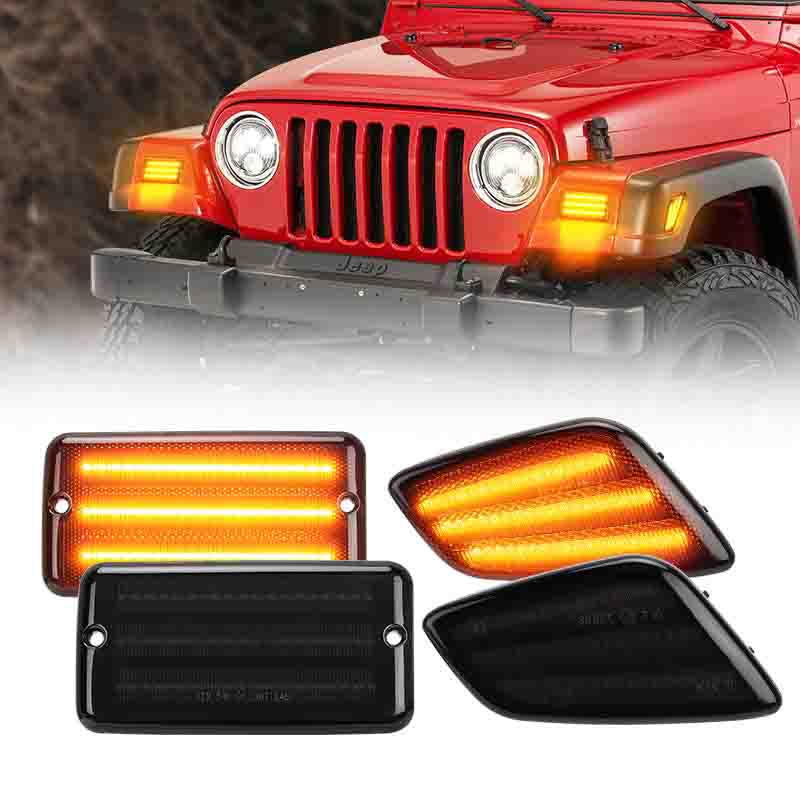 LED headlight for Jeep Wrangler JK/TJ- With indicator – am-wrangler