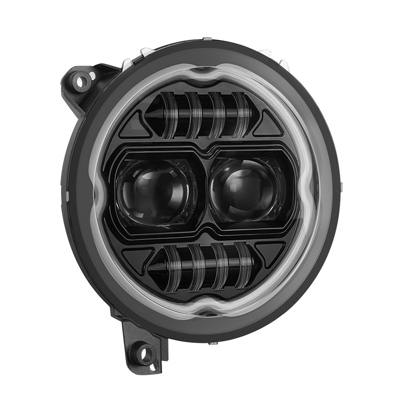 Explore Series 9 Inch RGBW LED Headlights Bluetooth Controlled for 2018-2024 JL and JT