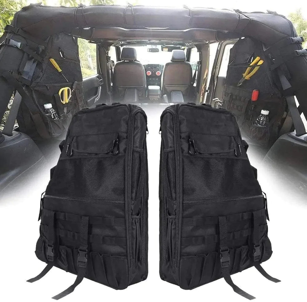 Suparee Rear Roll Bar Storage Bags for Jeep 1997–2024