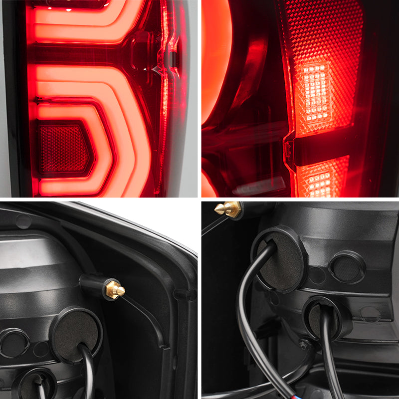 tail lights toyota tacoma with red color and new style