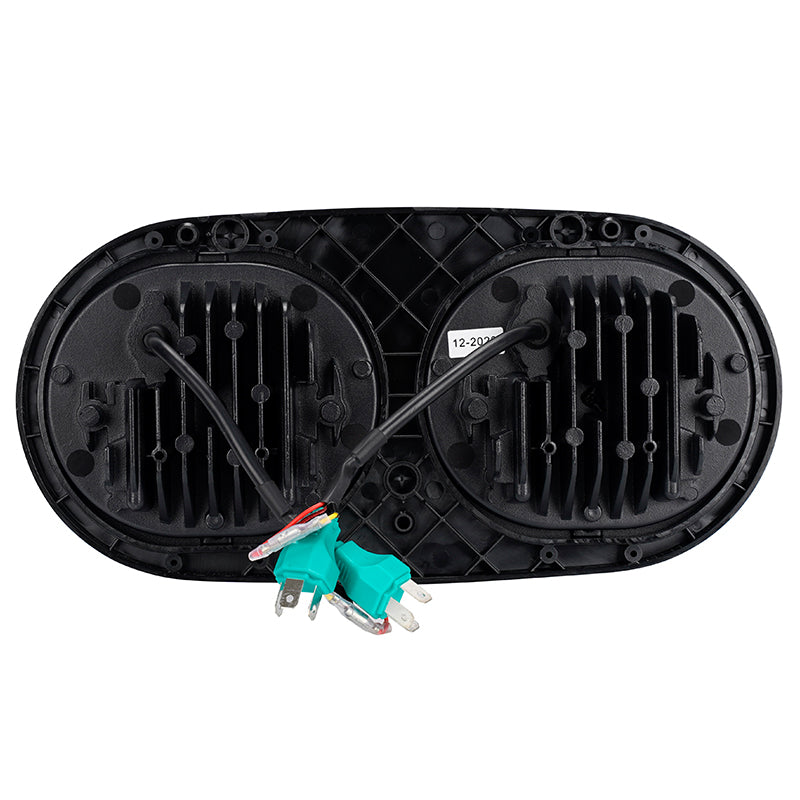 100W Dual LED Headlight Assembly w/Angel Eyes For 2004-2013 Road Glide