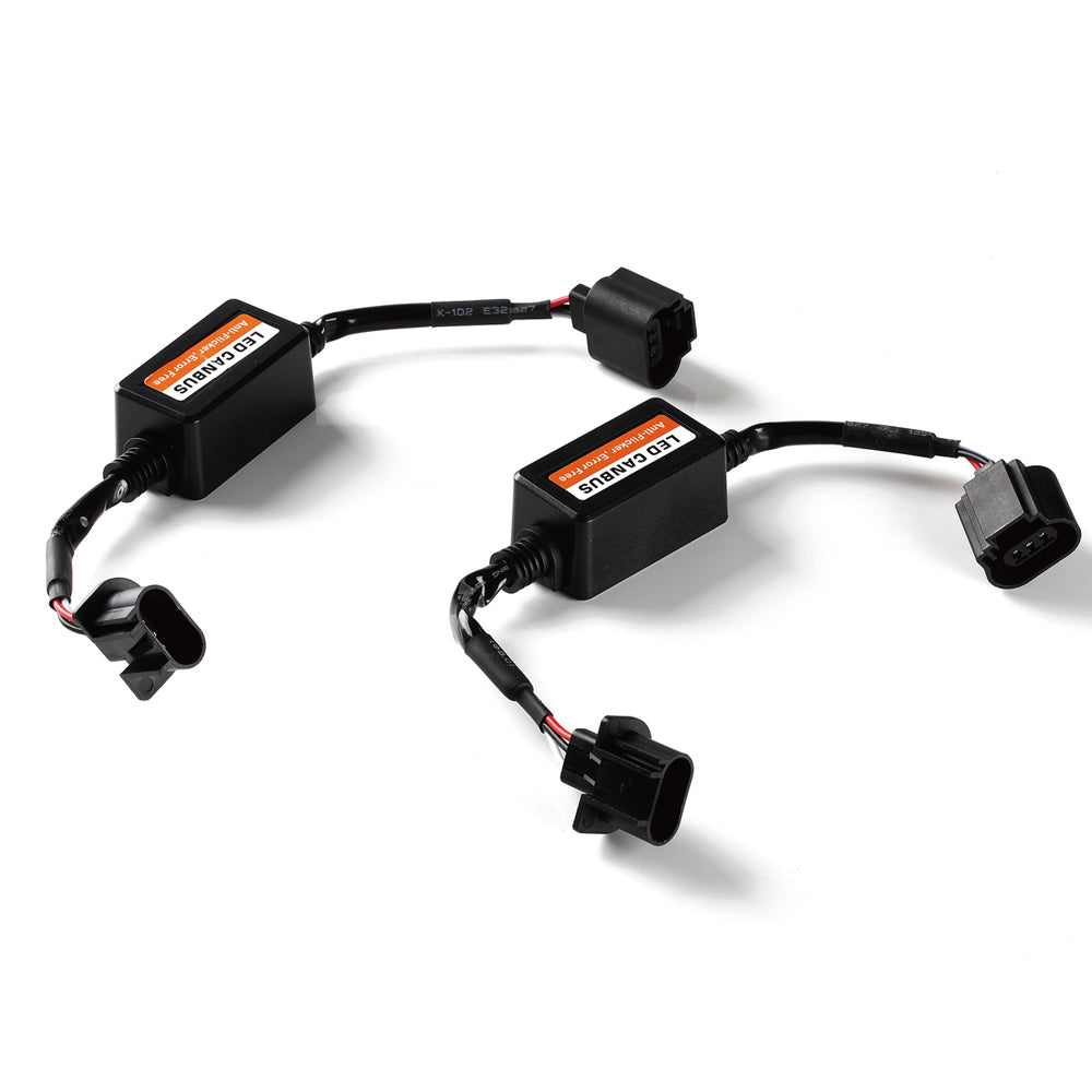 Xprite LED Headlight Canbus Wiring Kit Computer Warning Error Free Anti Flicker Resistor Canceler Decoder (Pair) (H13)