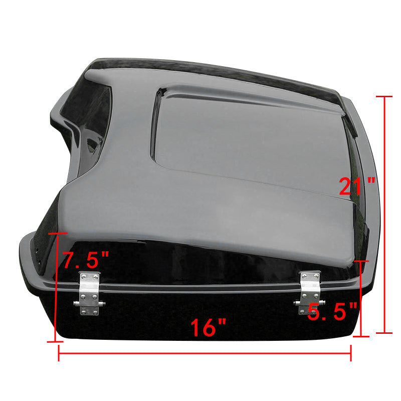 5.5" Razor Pack Motorcycle Trunk W/Latch Fit For Harley Tour Pak Street Electra Glide 97-13