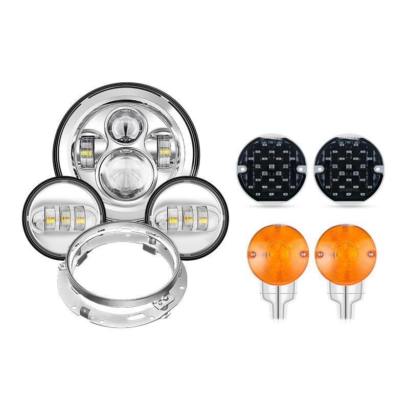 Harley Davidson LED Headlight, Passing, Turn signals Kit