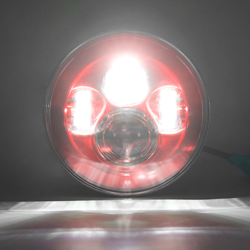 Harley LED Headlight and Fog Lights Jelly Color Set-light show