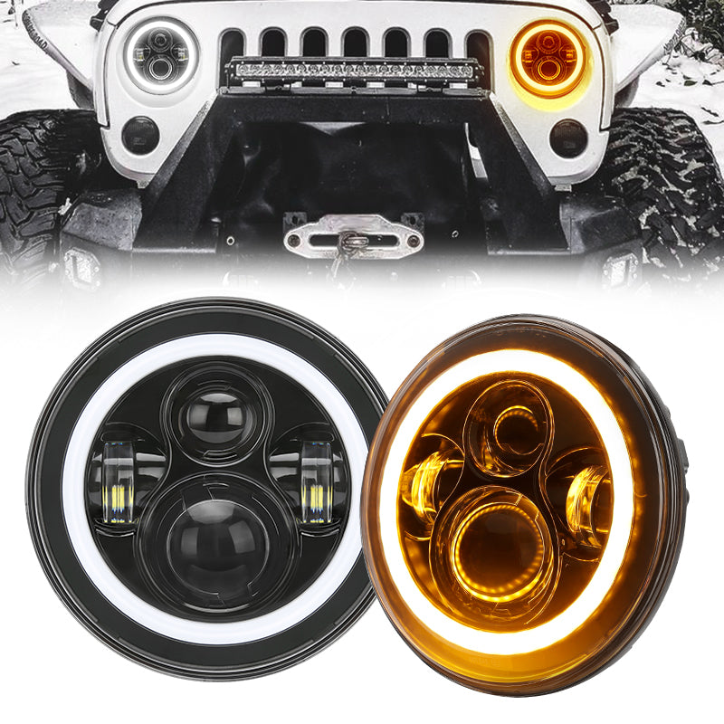 Jeep LED Halo Headlights