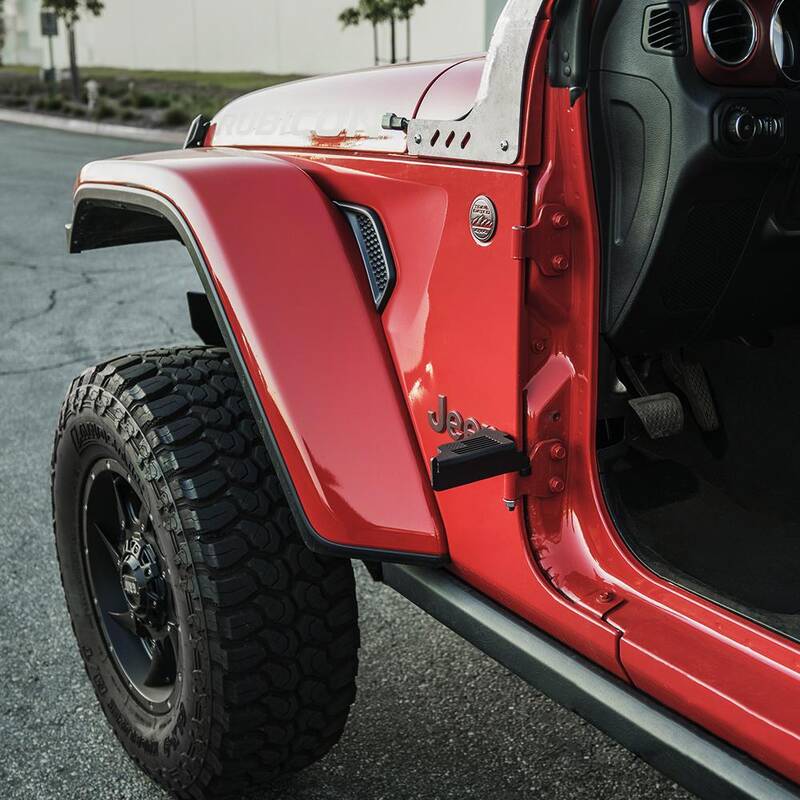 2018-2019 Jeep Wrangler JL Jeep Foot Pegs With U.S. Flag