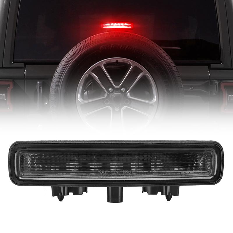 SMOKE BLACK LENS Red LED Strip Third Brake Light For Jeep Wrangler JL SMOKE BLACK LENS Red LED Strip Third Brake Light For Jeep Wrangler JL