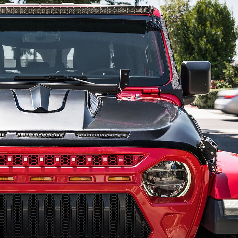 Jeep Wrangler JL Unleash Series Hood