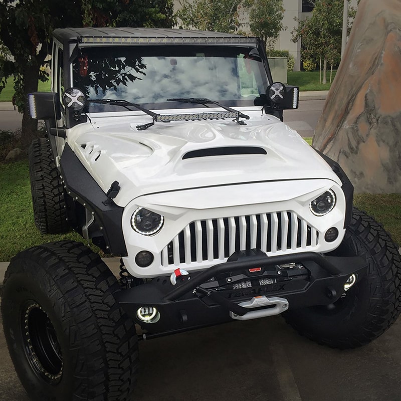 Jeep Wrangler jk Fiber Glass Hood